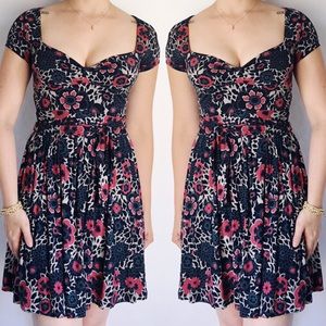 Guess navy floral dress